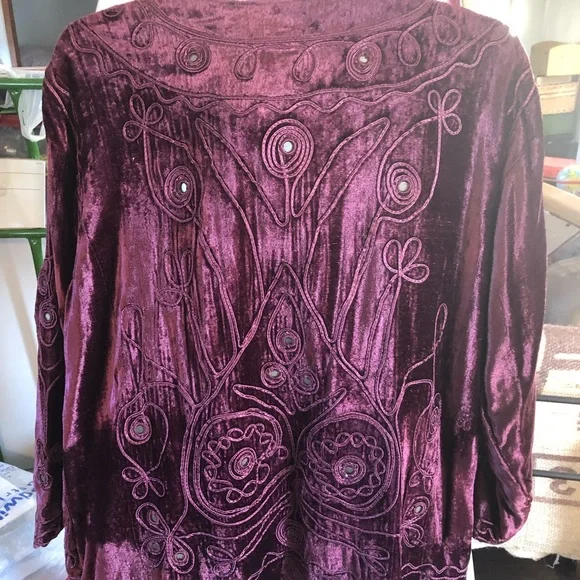 Velvet vintage jacket - Picture 2 of 5